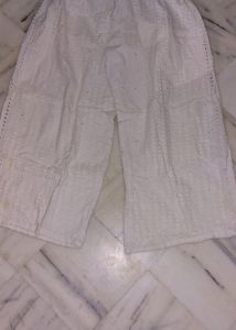 White Chicken Kari Plazo Very Nice Fitting