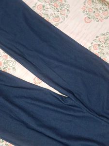 Navy Blue Wide Leg Pants