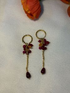 Ruby Dangle Earrings