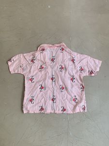 Cute Pink Cotton Shirt – XS (Free-Fitting &amp; Flowy)