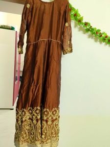 Brown 🤎 Long Frock