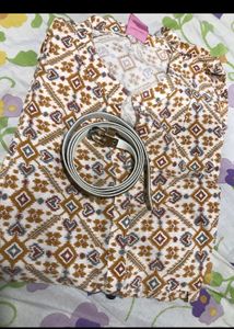 Kurta With Waist Belt