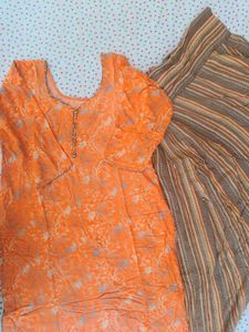 peech warm  Kurta Set