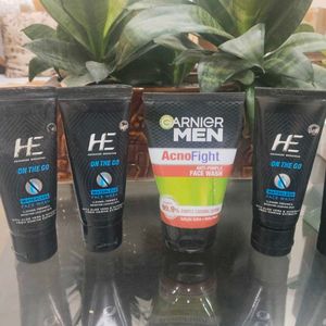 Buy Garnier Men Face Wash & Get 3 He Facwash Free