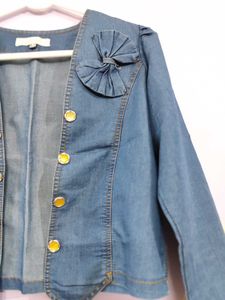 Light Denim Waist Coat