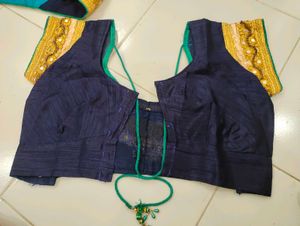 Satin Silk Saree With Blause