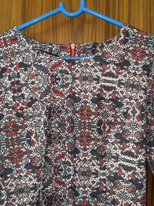 Printed 3/4 Sleeve Top