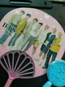 Pen With Attached BTS Fan &amp; Cute Pens Set
