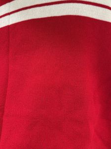 Red &amp; White Striped Knit Top