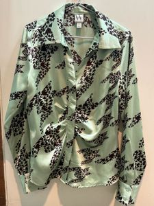 Houndstooth Print Shirt