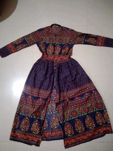 Floral Print Ethnic Gown