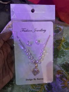 Pearl Necklace &amp; Earring Set