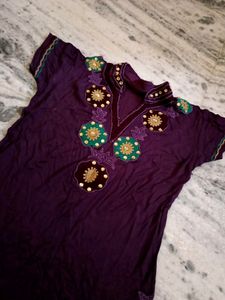 💜Violet Party Top For Girls