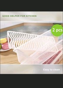 1 Set Fridge Storage Containers &amp; 2 Adjustable Racks