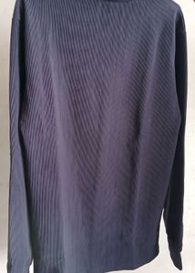 Charcoal High Neck Winter Sweatshirt for Men