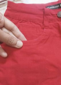 Tomato Red Shorts