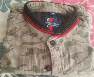 Men's Camouflage Print Shirt