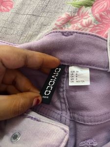 Purple Wide Leg Jeans