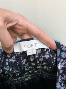 LOFT Floral Smocked dress