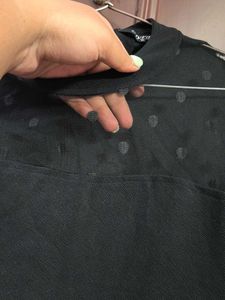 Chic Black Polka Dot Top