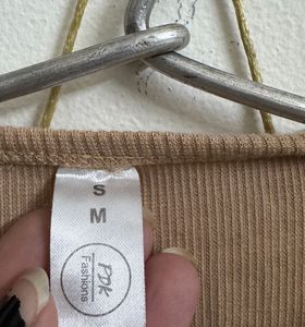 Cute Beige Long Sleeve Top