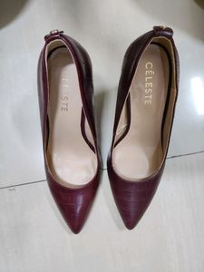 Celeste Maroon Heels