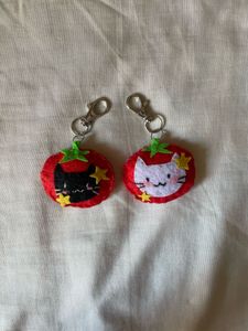 matching handmade felt keychain🥰🤍