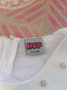 Girl Off White Frock