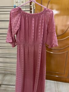 Pink Off-Shoulder Top-Dress