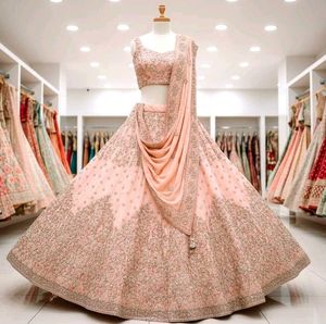 Gorgeous Peach Lehenga Choli