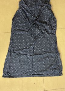 Cute Blue Cold Shoulder Dress