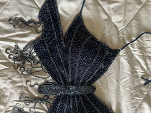 Blue Butterfly Tie-up top