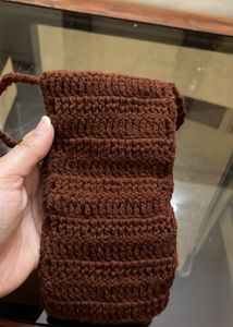 Handmade Crocheted Mobile Sling Bag