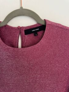 Sparkly Pink Party Dress Shimmer Of size Xs