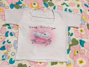 Bunny Graphic Crop Top