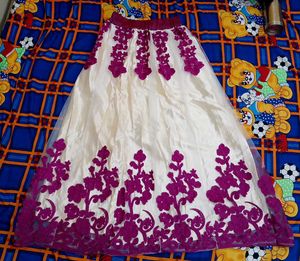 Purple Embroidered Lehenga Choli with Dupatta 💜