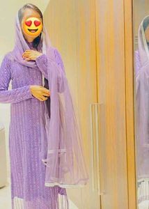 Lavender Kurta Full Set For Women🔥