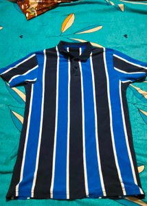 Striped Blue Polo Shirt