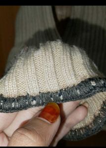 Vintage Turtleneck Sweater highneck cream beige wi