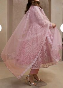 Embroidered Anarkali Suit Set
