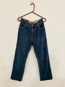 Denim Blue Wide Jeans