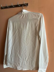 Elegant White Ruffle Blouse