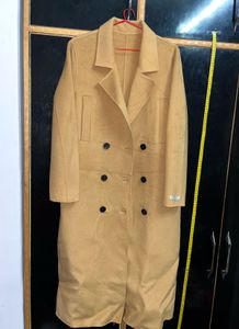 HANDMADE Wool Blend Trench Coat