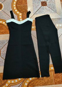 Black Bodycon Dress With Unique Sleeves