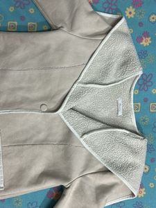 Elegant Beige Hooded Coat