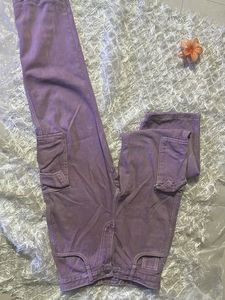 Purple Cargo Pants