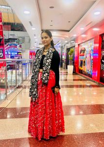 Pink Ethnic New Skirt With Top