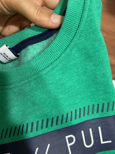 Green Graphic Sweatshirt