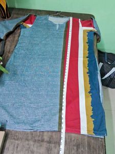 Vintage Color Block Tunic