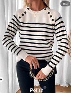 New With Tag Korean Trendy Stripped Pullover